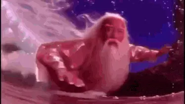 chinese old man floating